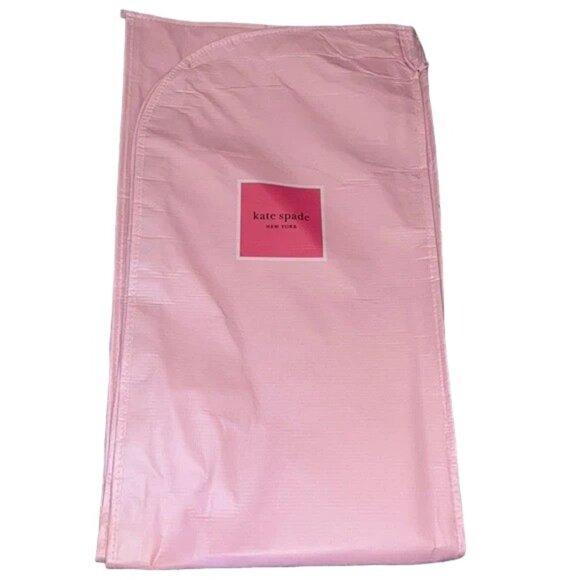 NEW KATE SPADE New York Signature Pink Garment Travel Bag Hanging Clothes Cover - Picture 1 of 9